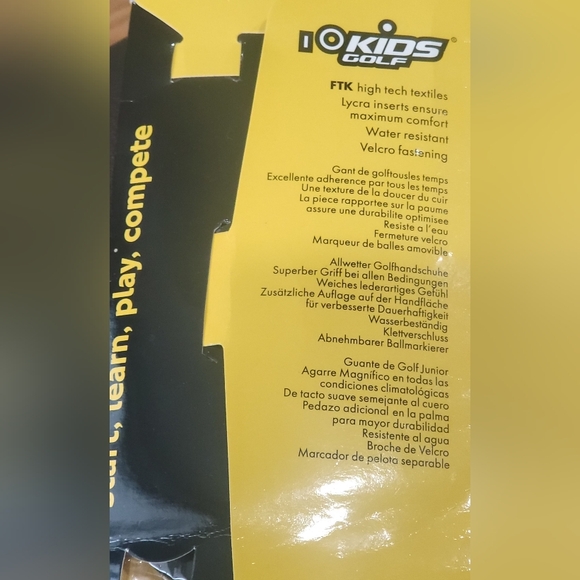 SOLD Singer Ten (3) KIDS GOLF GLOVES SMALL 2 left and one right included - Picture 2 of 10